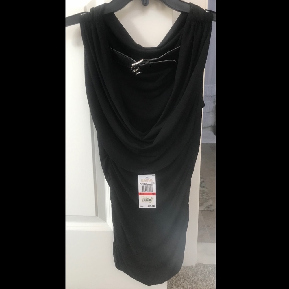 NWT Michael Kors Sleeveless Back Slouch Top with Back Buckle